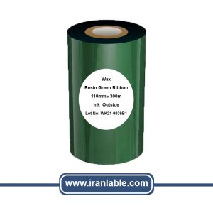 ریبون 110/300 وکس رزین (رنگ سبز)