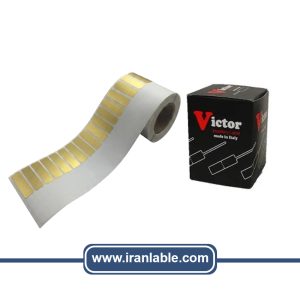 لیبل جواهر ایتالیایی Victor (رنگ طلایی) 1000عددی